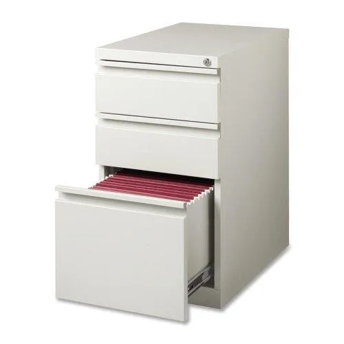 Lorell Lorell 49528 Mobile Pedestal File B/B/F 15x22x27 Light Gray office furniture — product photo