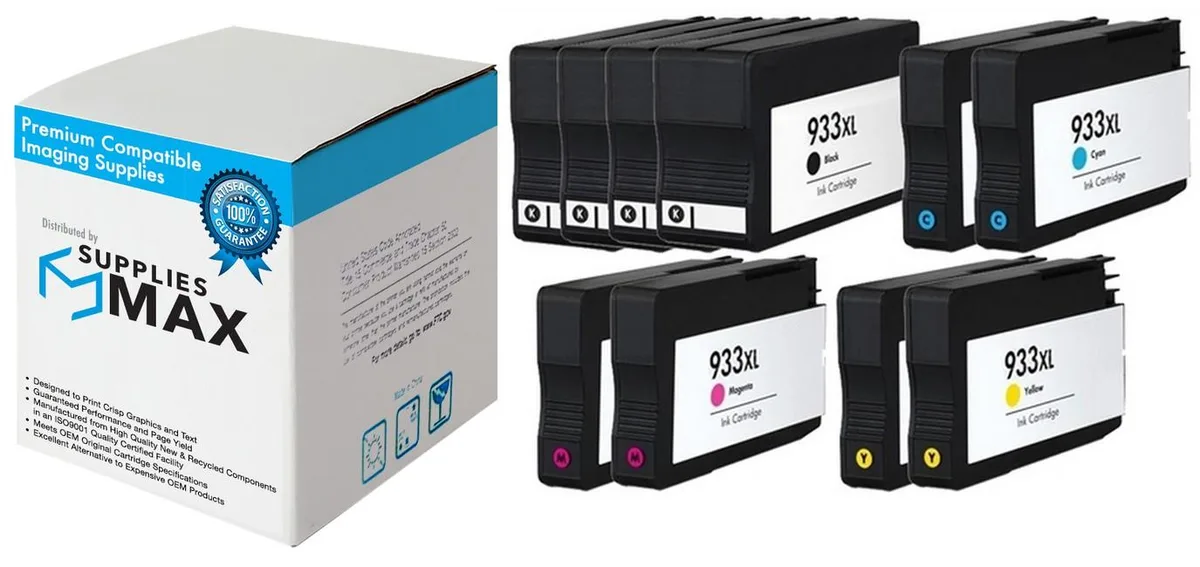 SuppliesMax SuppliesMax High Yield Inkjet Combo Pack 4BK/2CMY 1000 Pages — product photo