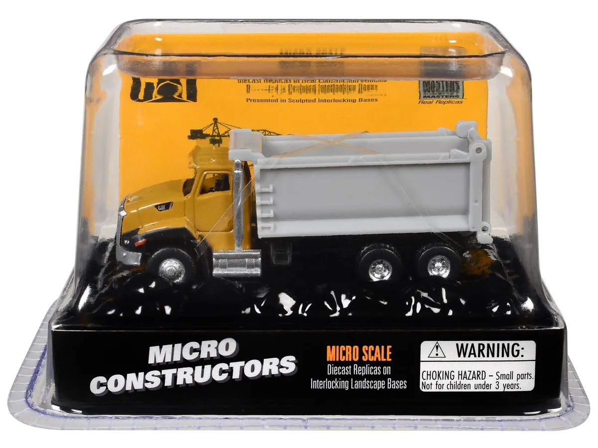 DieCast Masters DieCast Masters CAT CT660 Dump Truck Yellow Micro-Constructor hobby collectible — product photo