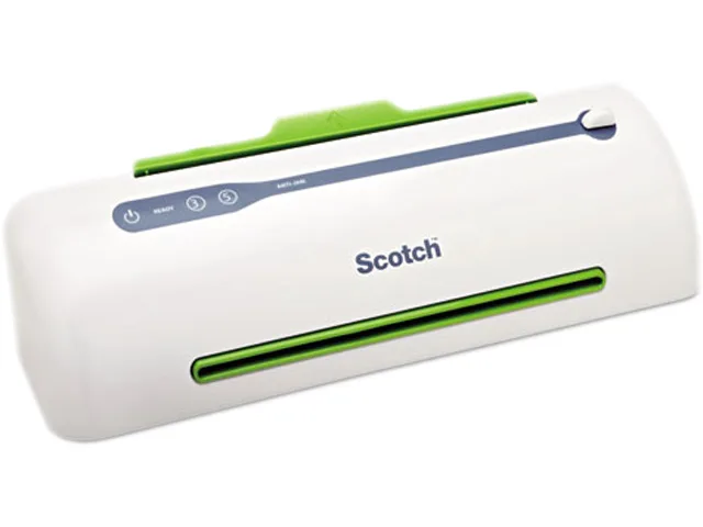 Compact white Scotch TL906 laminator with front feed slot and control panel