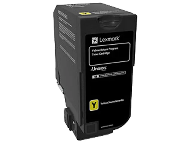Lexmark Lexmark 74C00YG Yellow Toner Cartridge 3000 Pages CS720 CS725 CX725 — product photo