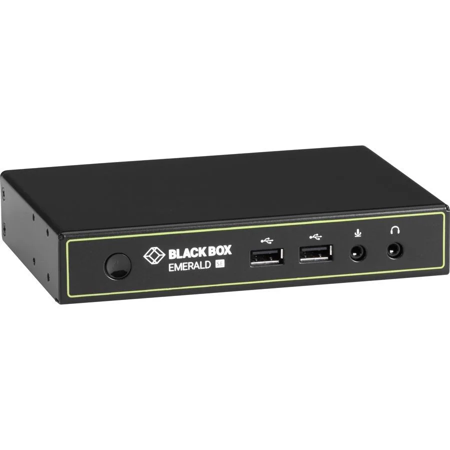 Black Box Corporation Black Box Emerald SE KVM-over-IP Receiver Dual-Monitor DVI-D USB 2.0 Audio RJ45 EMD2002SER — product photo