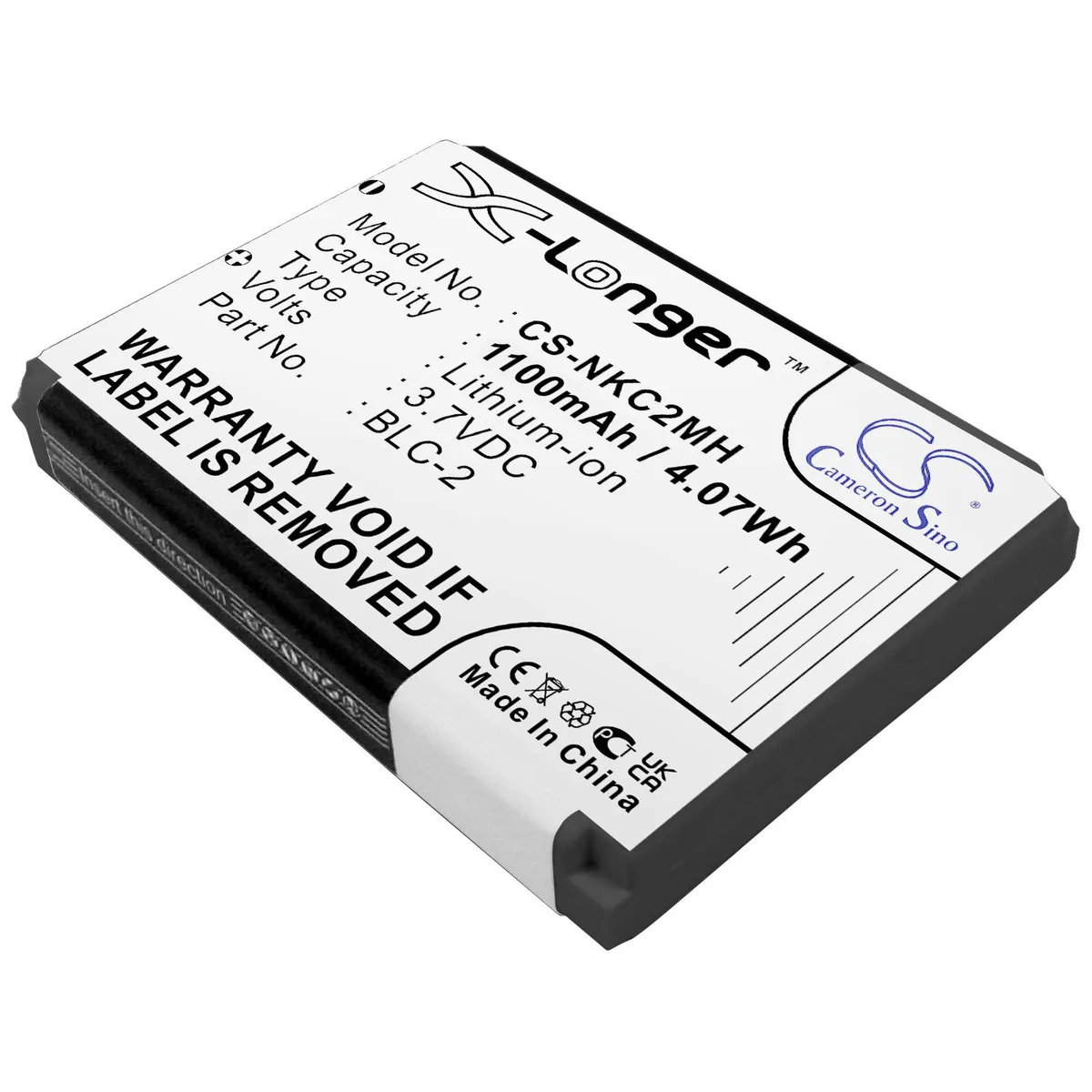 Estry Estry 3530 1100mAh 3.7V cell phone battery — product photo