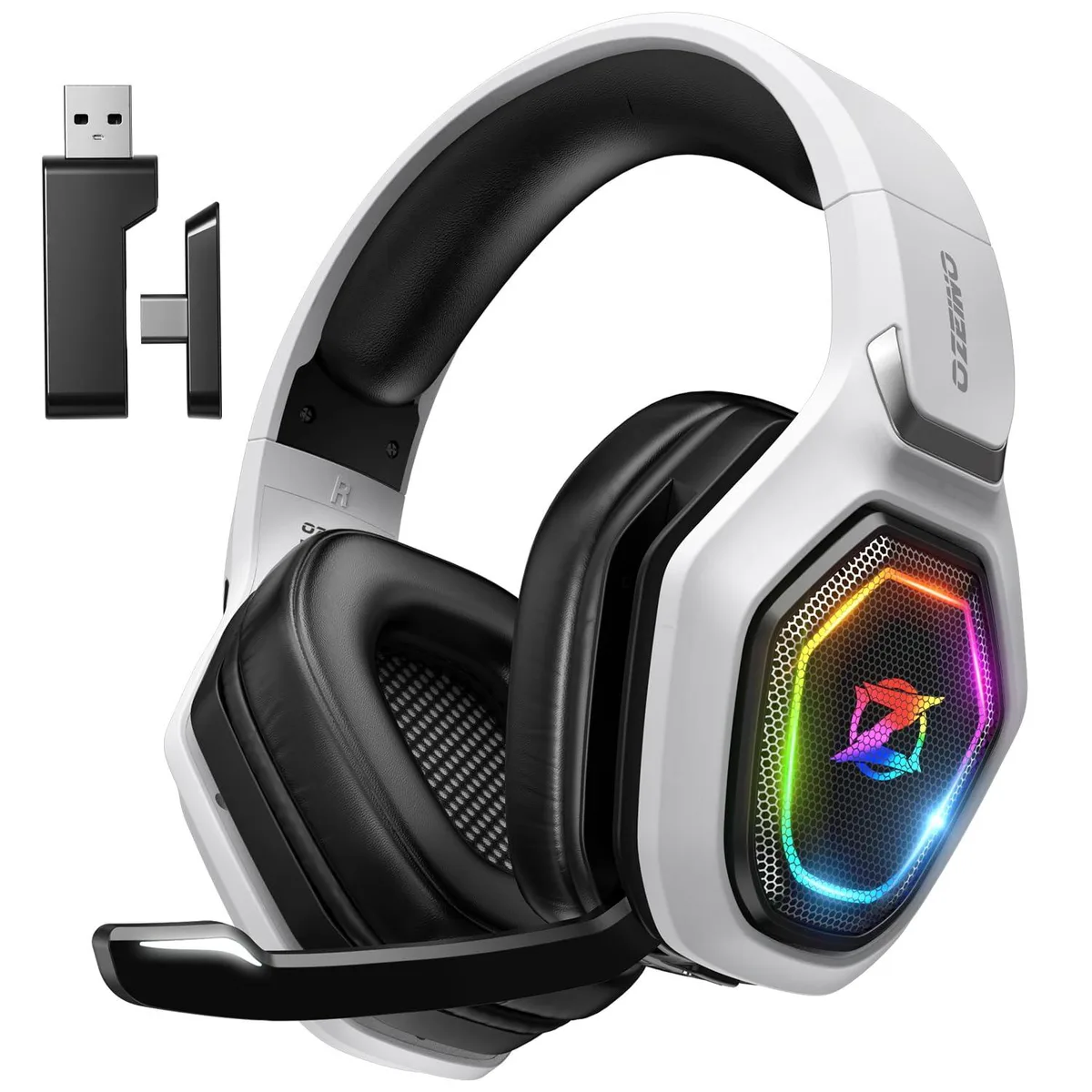  Ozeino OW810 Wireless Gaming Headset 40h Black — product photo