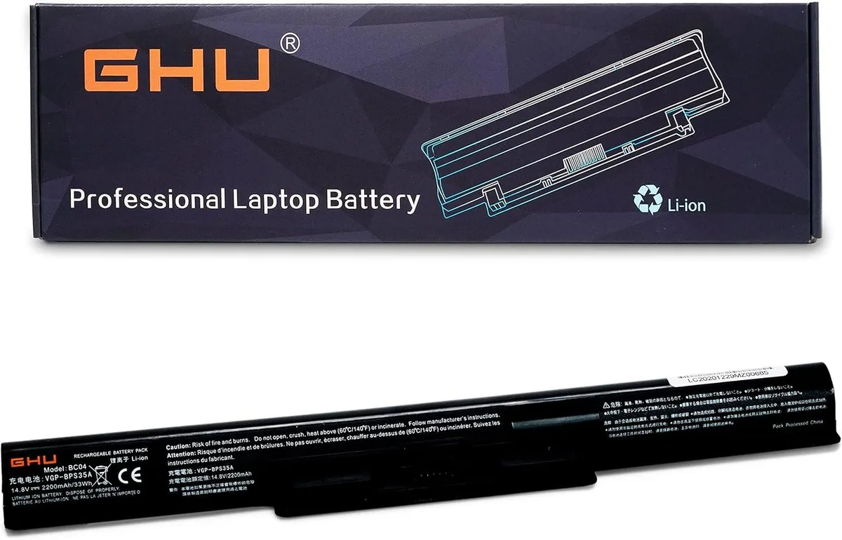 TAURKENAM TAURKENAM VGP-BPS35 laptop battery 14.8V 2670 mAh 40Wh 4-cell — product photo