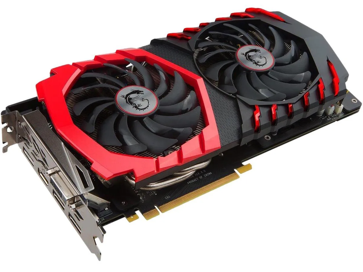 MSI MSI GeForce GTX 1060 GAMING X 6G graphics card — product photo