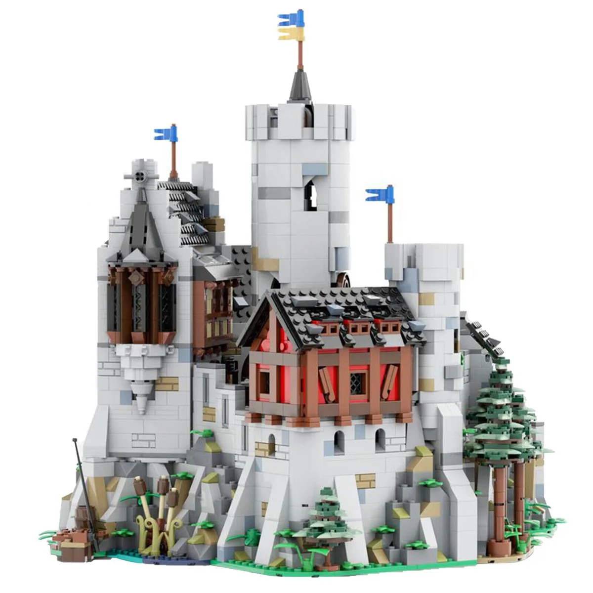 ZITIANYOUBUILD ZITIANYOUBUILD MOC-24877 Löwenstein Castle Expansion 3609 Pieces Building Set — product photo