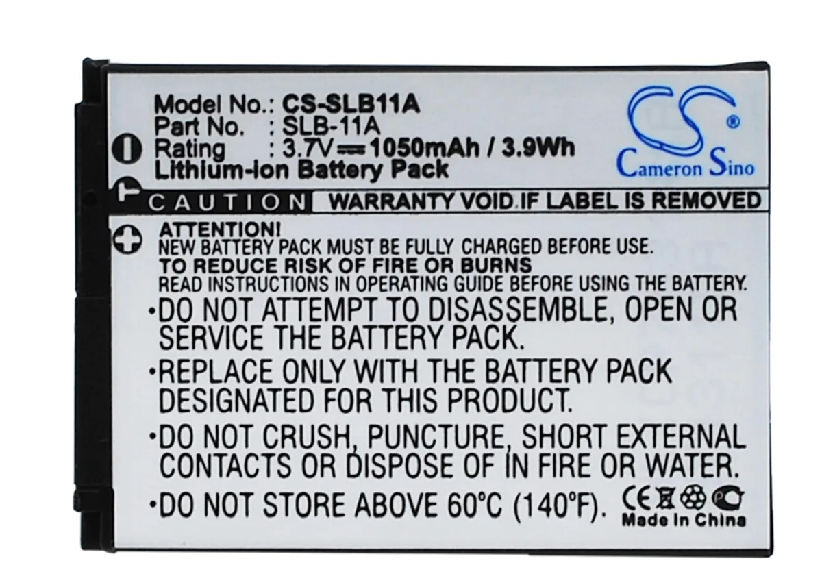Cameron &amp; Co Cameron &amp; Co DS-CS-SLB11A camera battery 1.05 Ah Li-ion black — product photo