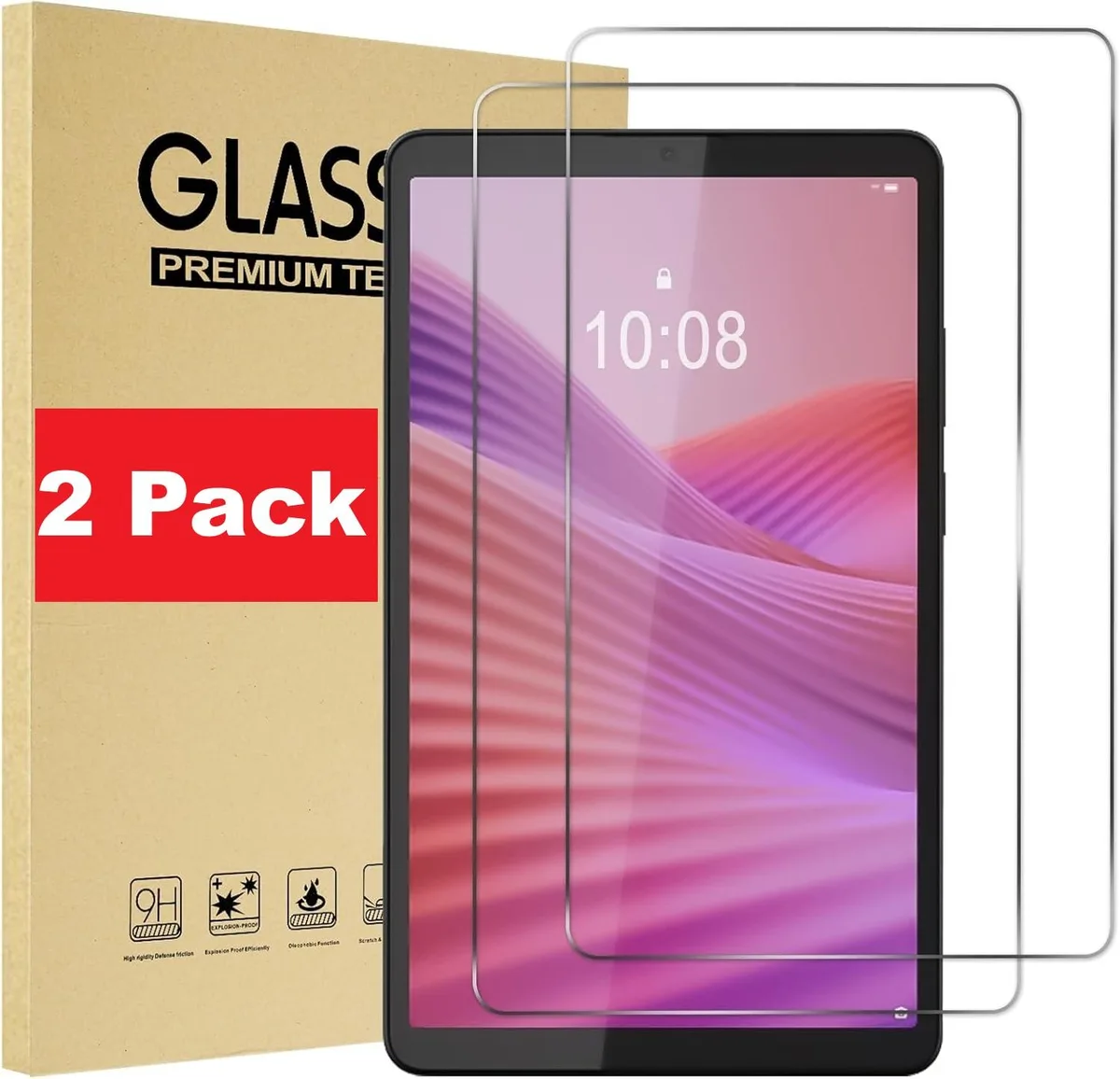 anicestore anicestore Tempered Glass Screen Protector 2 Pack for Lenovo Tab One 8.7" TB305FU — product photo