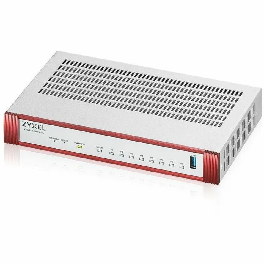ZyXEL ZyXEL USGFLEX100HP firewall appliance 7 LAN ports 25 VPN 2.93 Gbit/s throughput — product photo