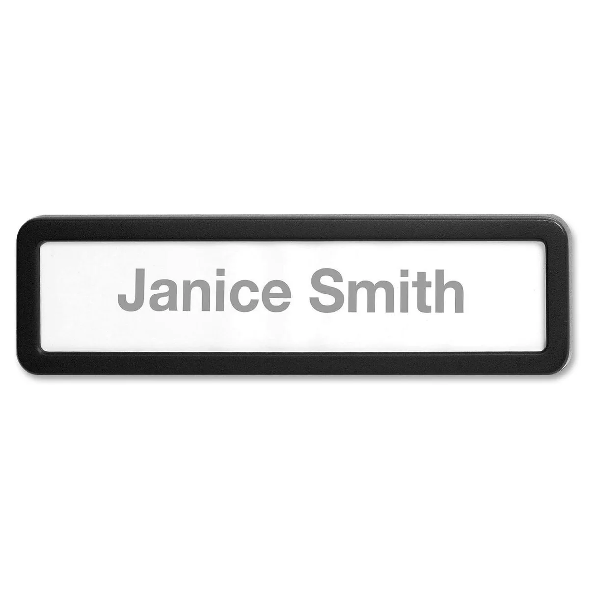 Lorell Lorell 80669 Cubicle Nameplate Black Plastic — fotografija izdelka
