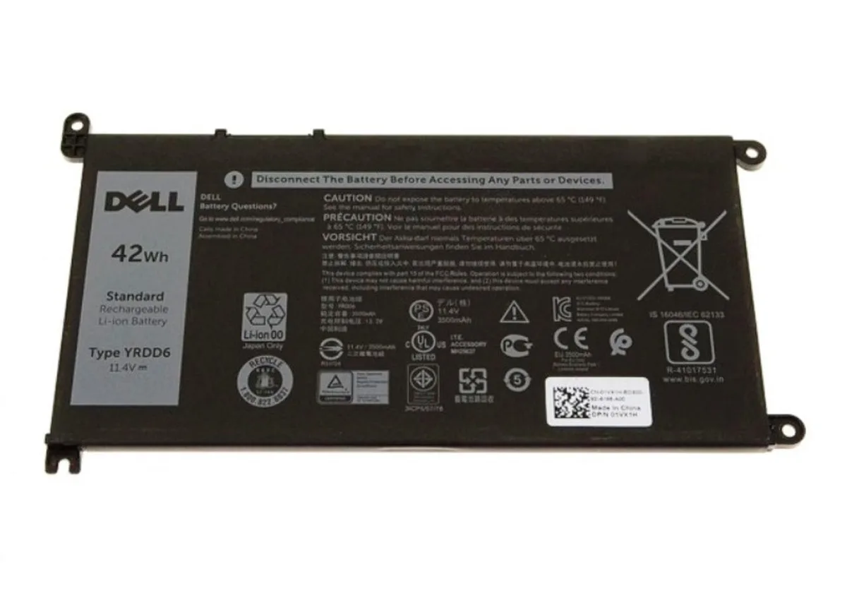 DELL DELL VM732 laptop battery for Inspiron 5481 42Wh 3500mAh 11.4V 3-cell black — product photo