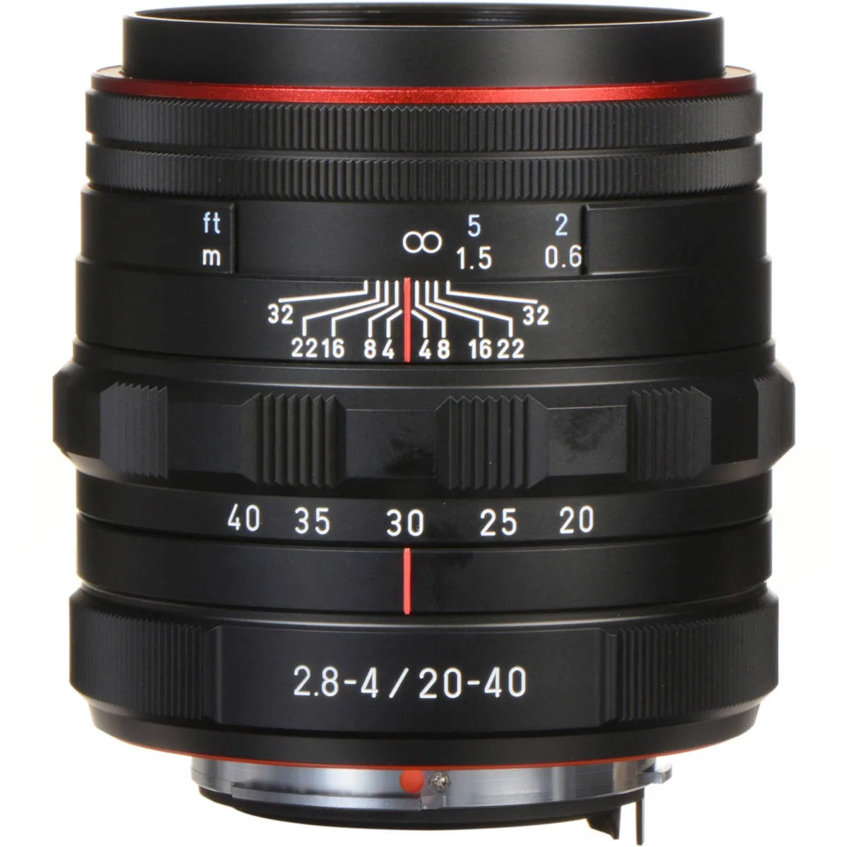 PENTAX PENTAX HD DA 20-40mm f/2.8-4 ED Limited DC WR Lens Black camera lens — product photo
