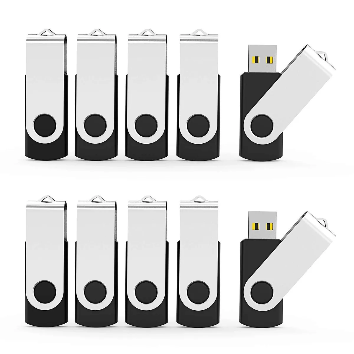 Batianda Batianda 20-pack 8 GB USB 2.0 flash drives black 2 in 1 accessory — product photo