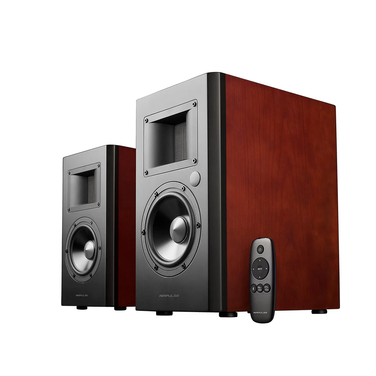 Airpulse Airpulse A200 Brown Bookshelf Speakers Pair — product photo