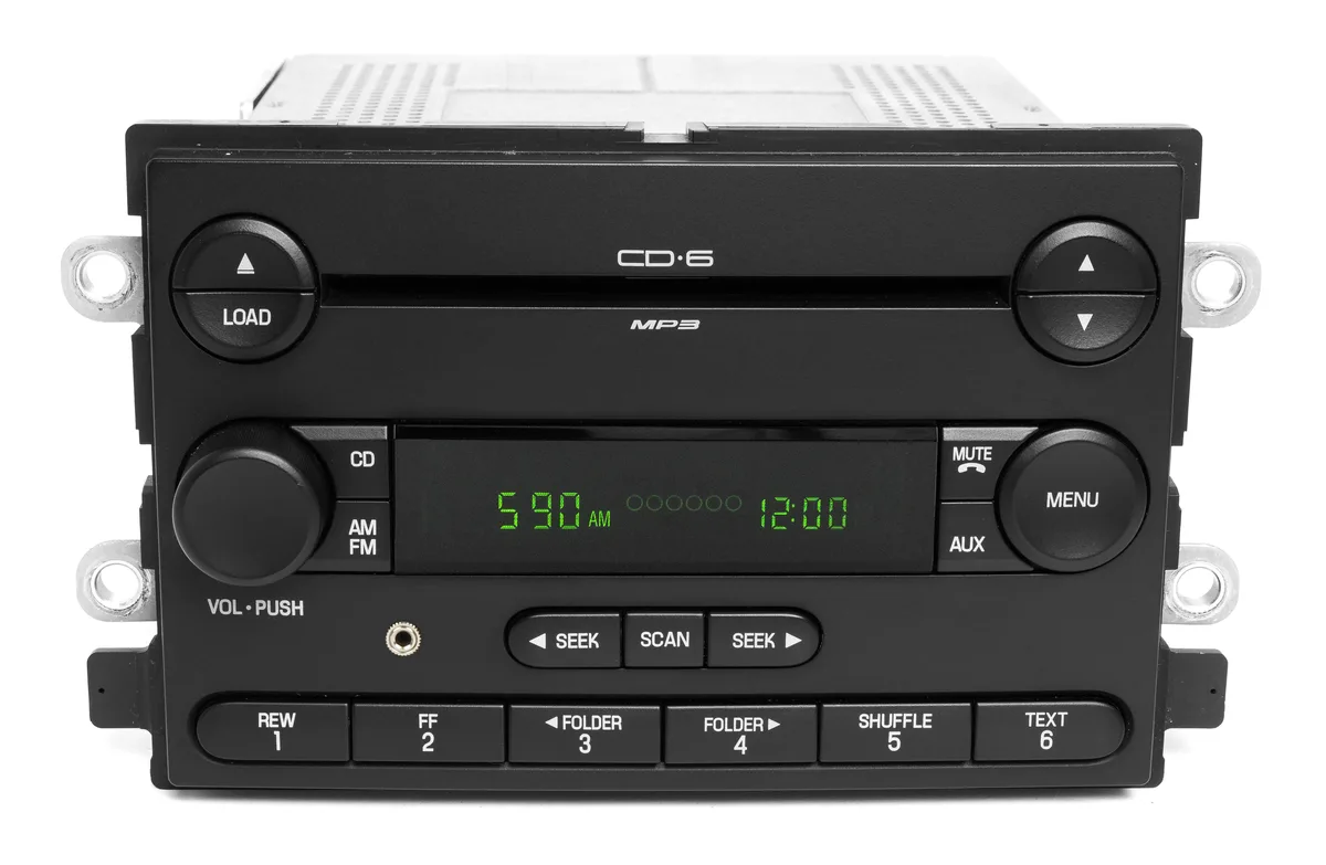 1 Factory Radio 1 Factory Radio 6G1T-18C815-BB AM FM 6 CD Radio with Aux Input receiver — product photo
