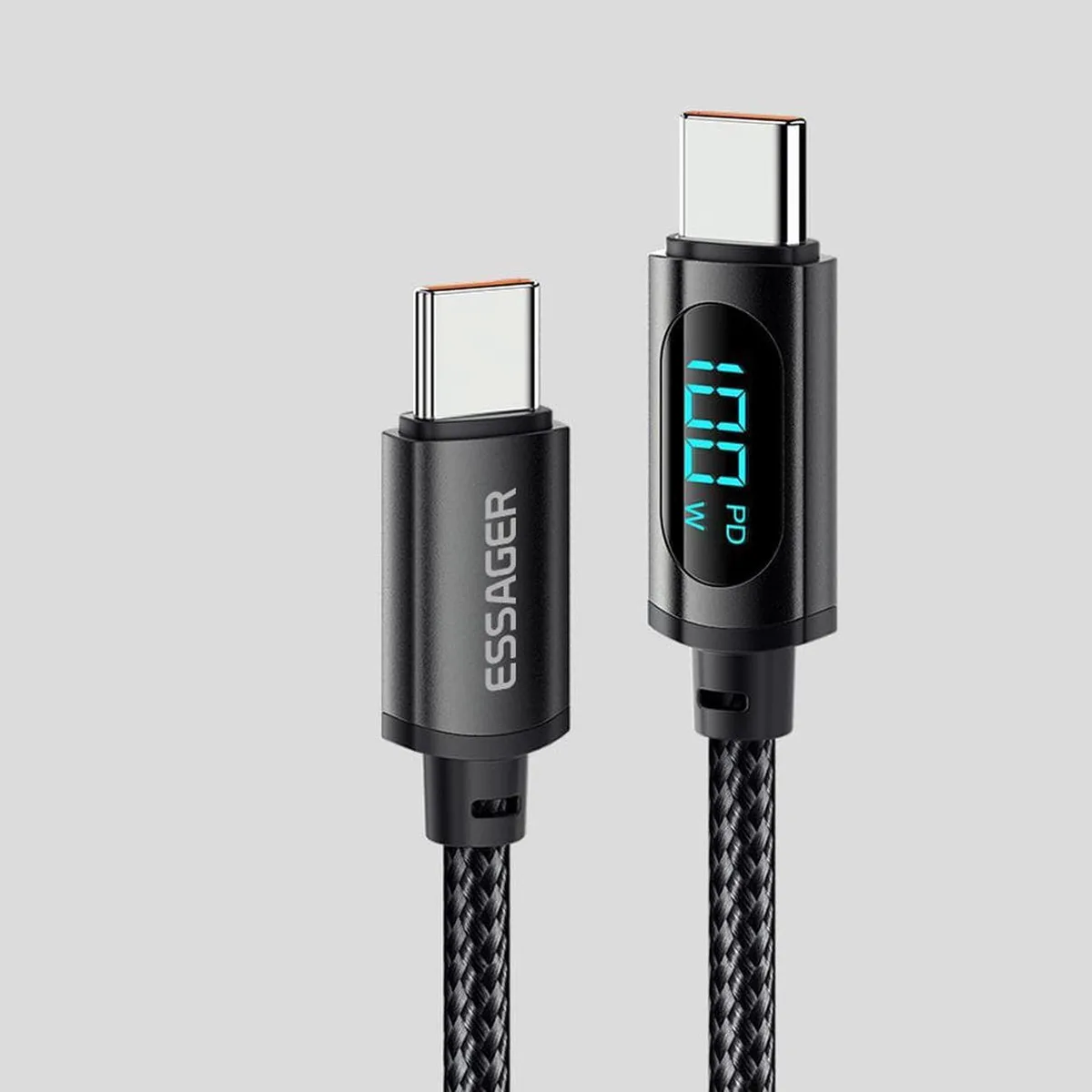 SMUGDESK SMUGDESK 100W USB C to USB C Cable with LED Display 2-Pack 6.6ft — product photo