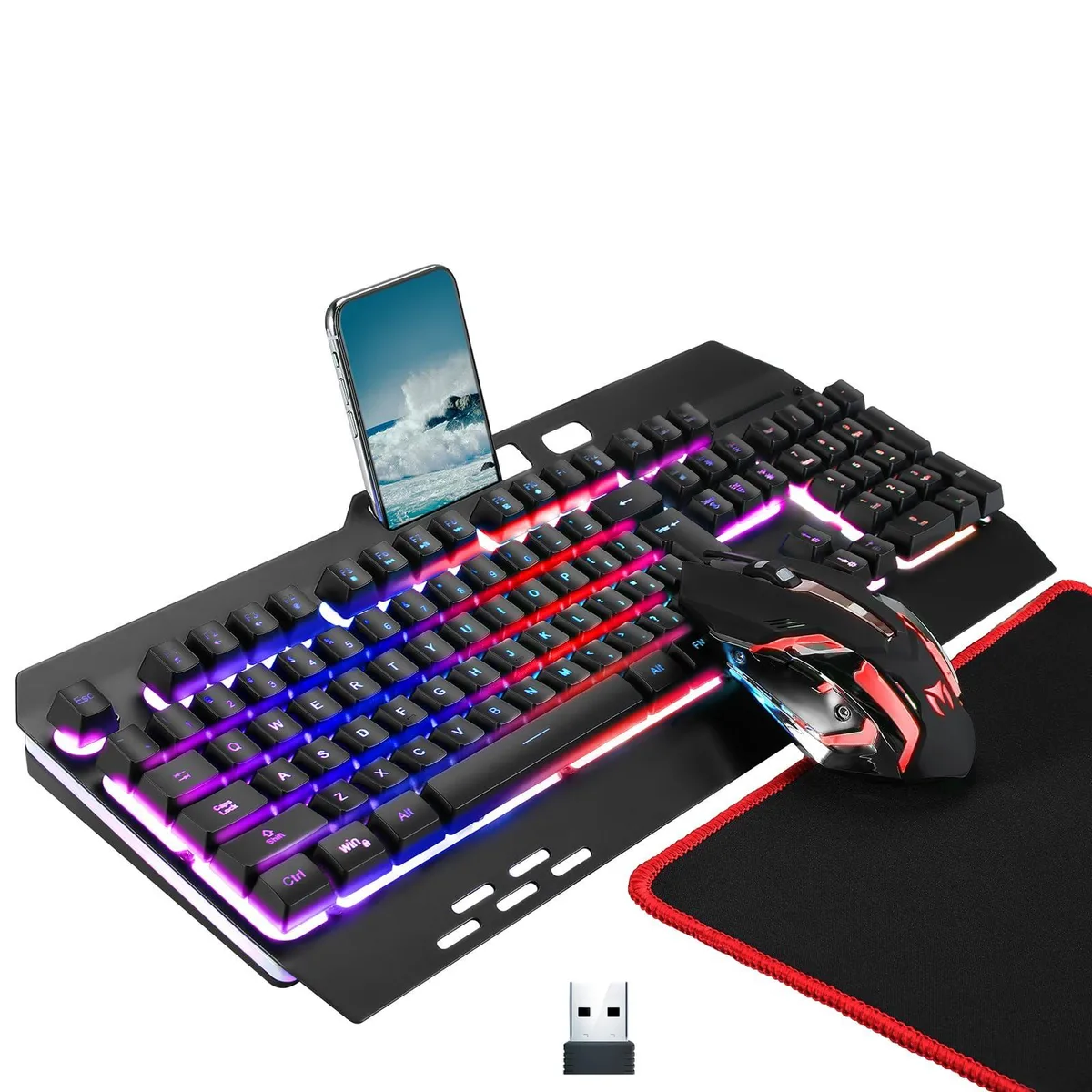  Cakce Wireless RGB Gaming Keyboard and Mouse Set 2.4 GHz 20 — product photo
