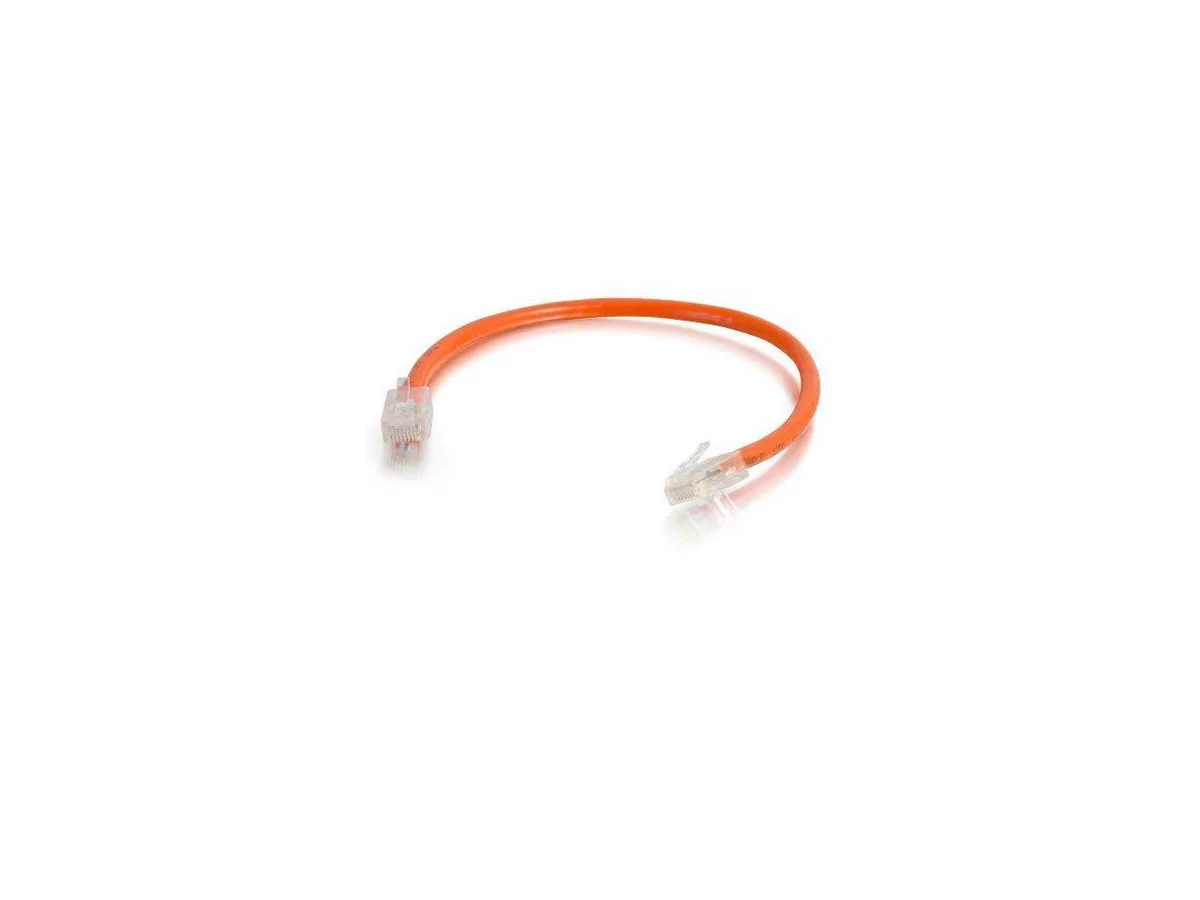 sakose sakose 04085 Cat6 network ethernet cable Orange 1 ft 2 pack — product photo