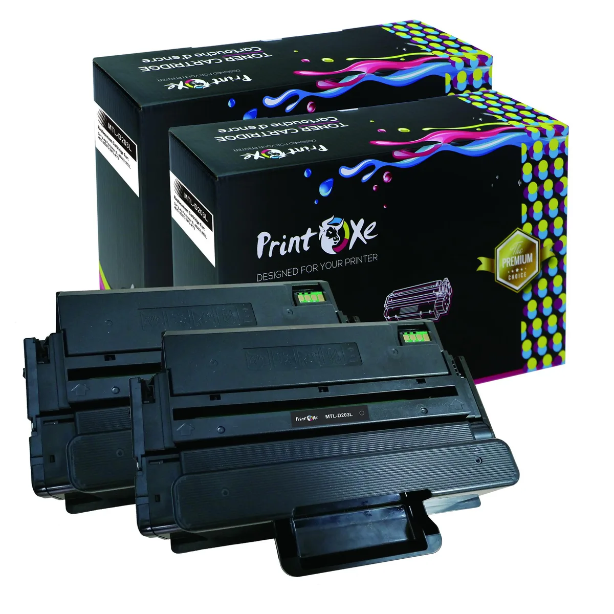 PrintOxe PrintOxe MLT-D203L 2 Pack Black Toner Cartridges 10000 Pages — product photo