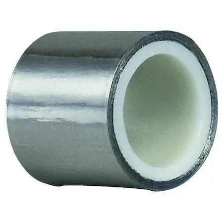 A silver aluminium foil tape roll, 3 inches wide, shiny finish