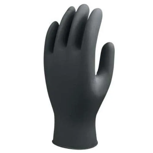 Showa Best Glove Showa Best Glove 7700 Nitrile Gloves Small Black 4 mil — product photo