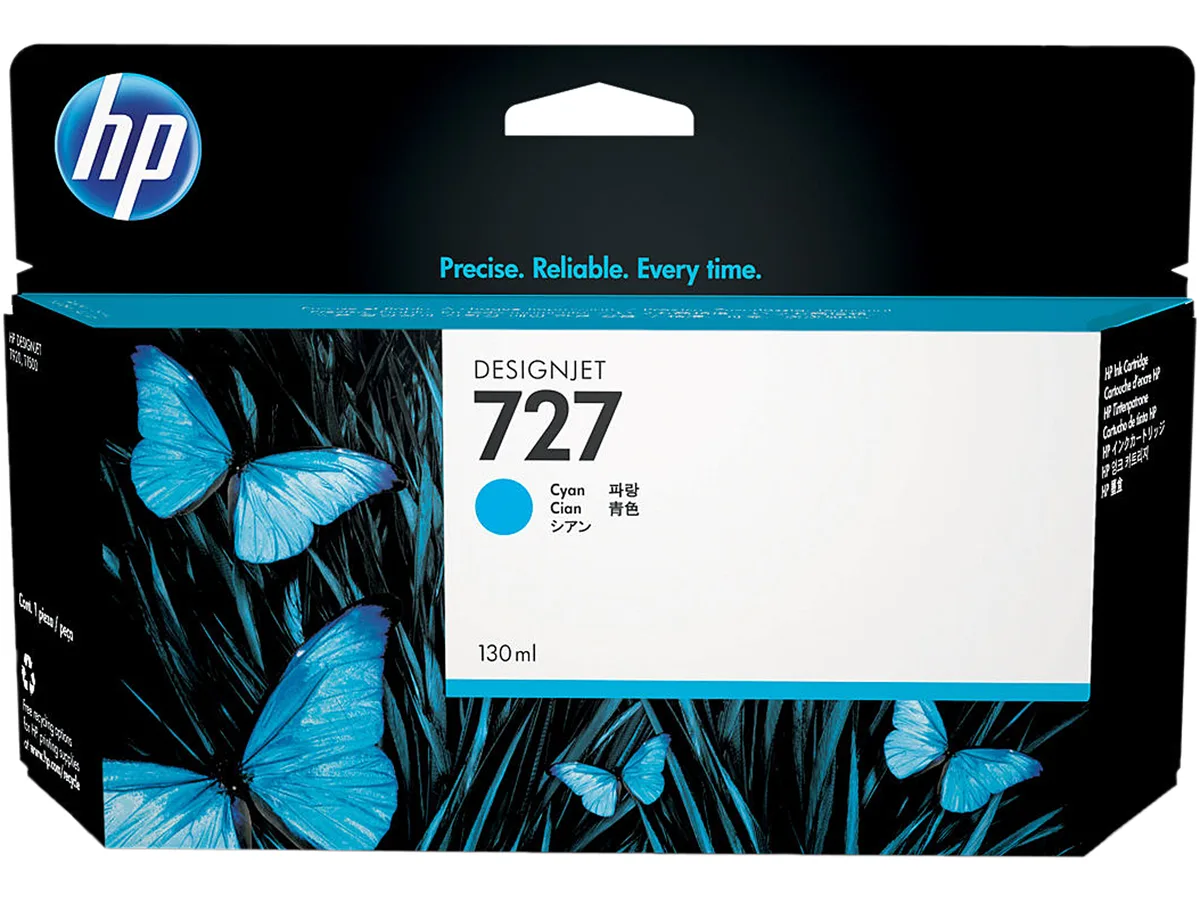 HP HP 727 B3P19A Cyan 130 ml ink cartridge — product photo