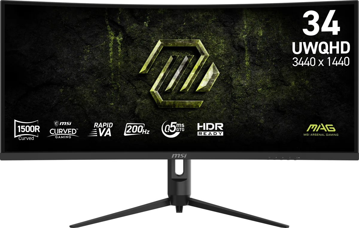 MSI MSI MAG 342CQRF E20 34" 200Hz Rapid VA UWQHD gaming monitor — product photo