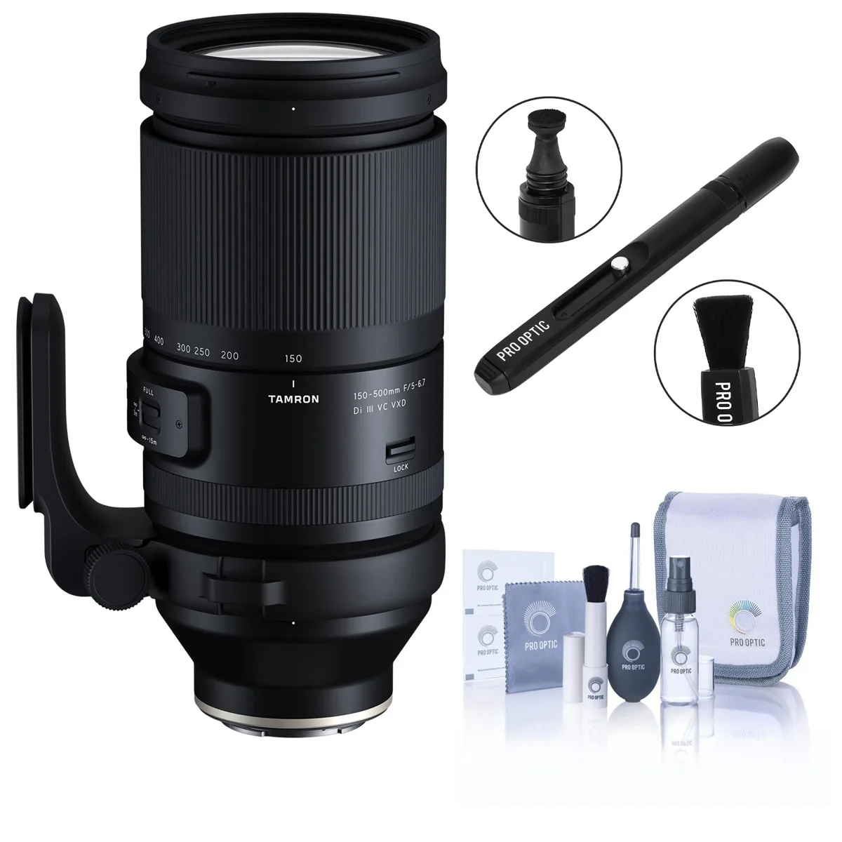 Tamron Tamron 150-500mm f/5-6.7 Di III VC VXD Lens for Sony E with Cleaning Kit — product photo