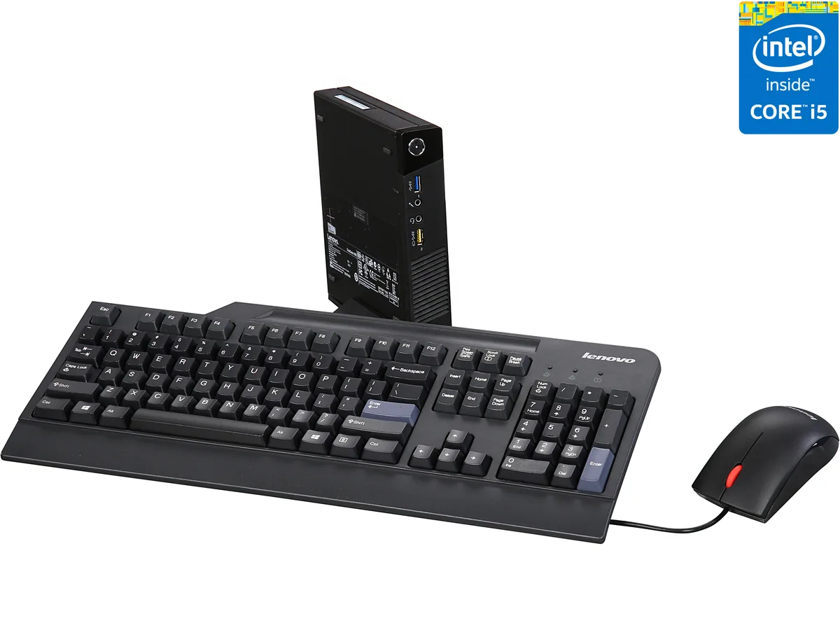 Lenovo Lenovo ThinkCentre M83 10E9000UUS desktop PC i5-4590T 4 GB 256 GB SSD — product photo