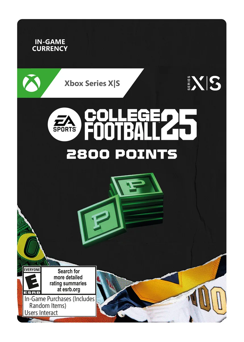 Electronic Arts Electronic Arts 7F6-00822 College Football 25 2800 Points Xbox Series X|S downloadable game — product photo