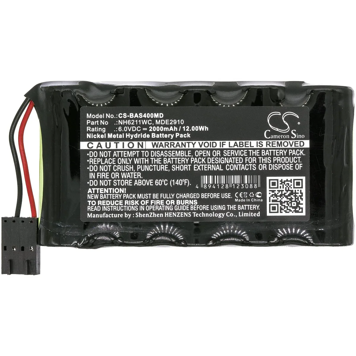  Cameron Sino Battery for Baxter Healthcare AS40 AS41 AS50A 2000mAh 6V — product photo