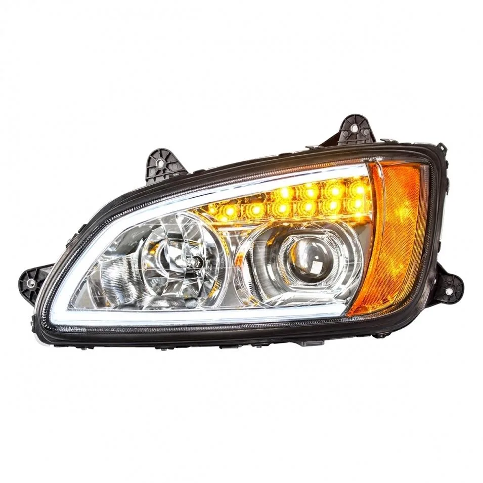 United Pacific Industries United Pacific Chrome Projection Headlight LED Turn Signal Position Light Kenworth T660 Driver 32779 — product photo