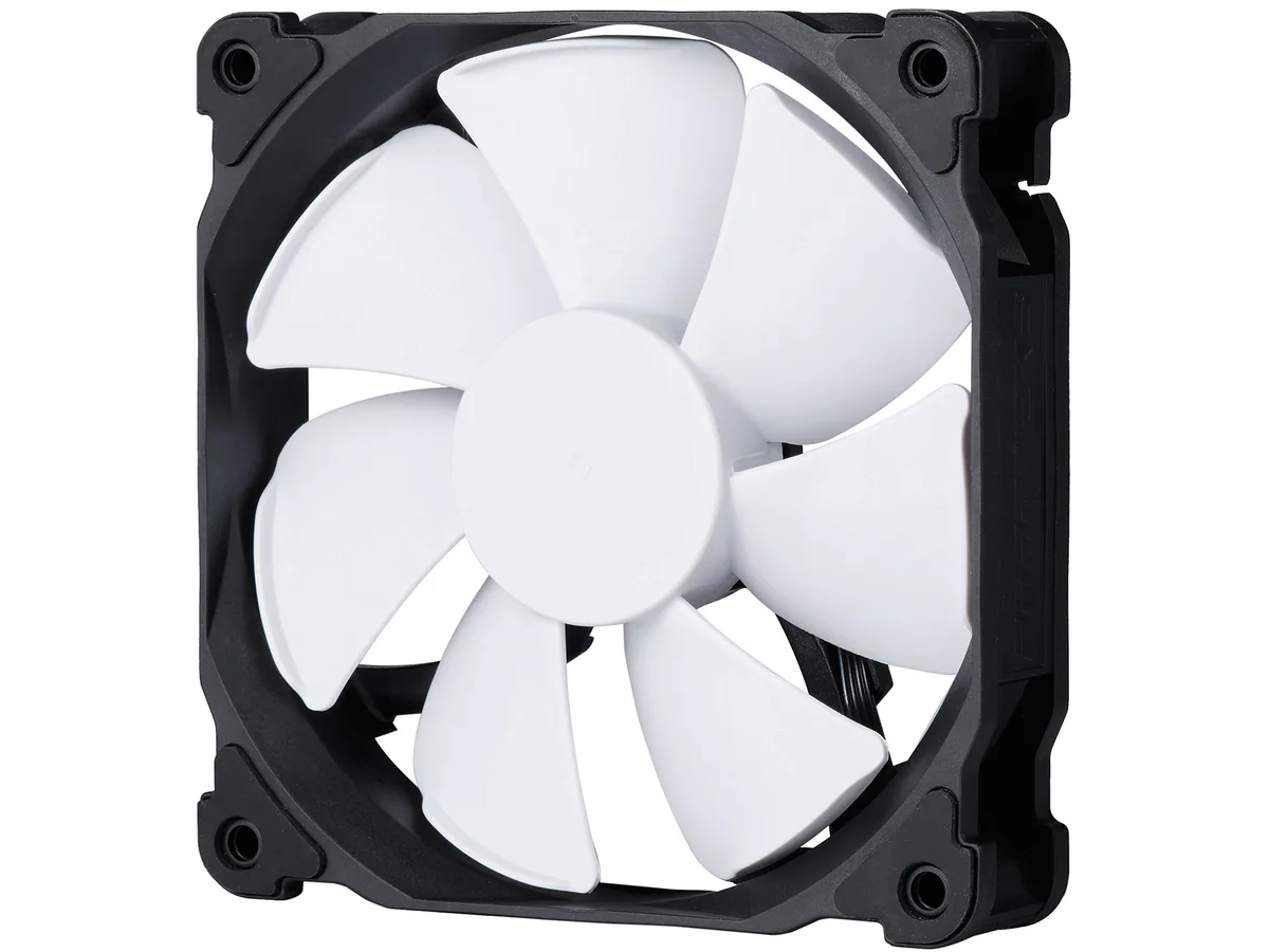 Phanteks Phanteks PH-F120MP_BK02 120mm PWM case fan, black frame white blades — product photo