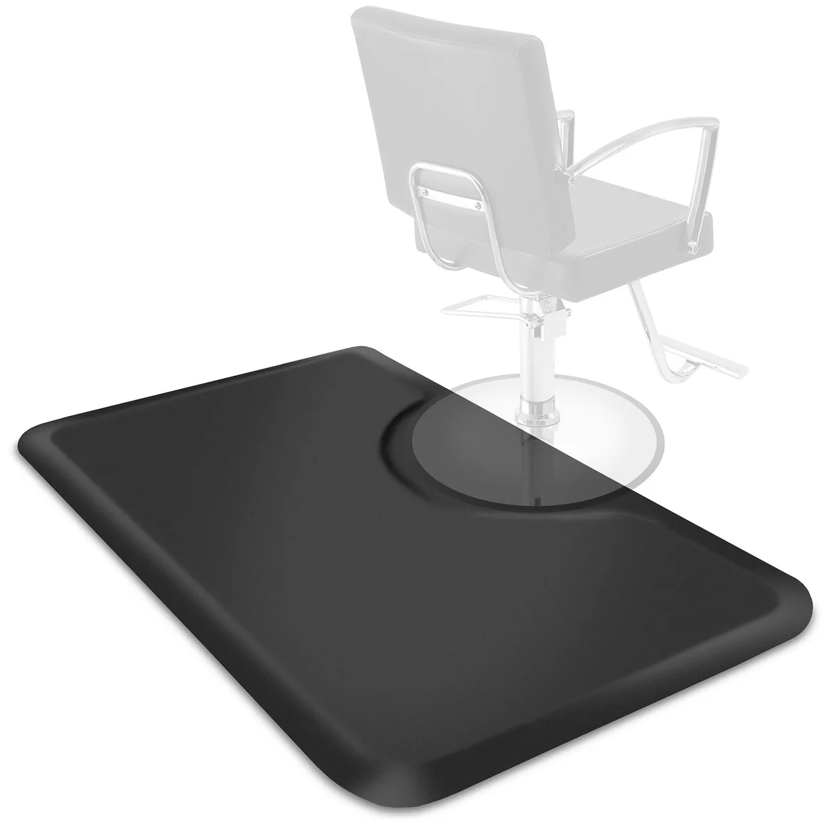 Saloniture Saloniture 3 ft x 5 ft Anti-Fatigue Floor Mat Black 1/2 in Thick — product photo