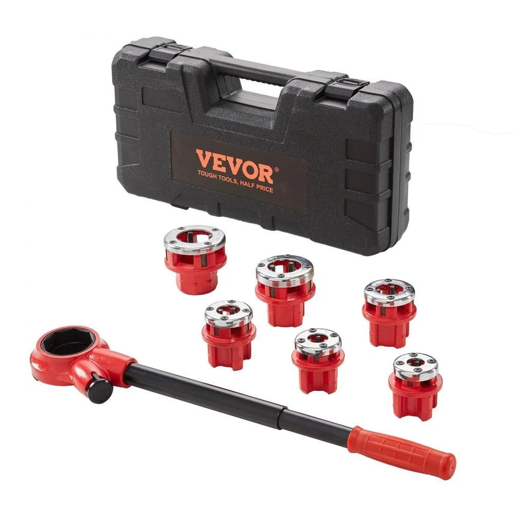 VEVOR VEVOR KT1106A Ratchet Pipe Threader Kit 1/4"-1-1/4" NPT 6 Dies — product photo