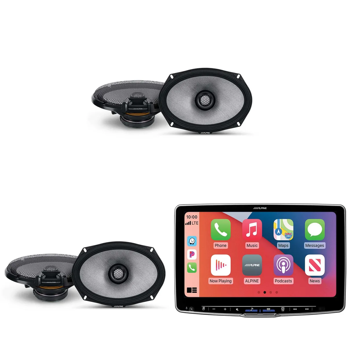 Alpine Alpine ILX-F511 Halo11 11" Receiver w/ 2x R2-S69 6x9" Coax Speakers — product photo