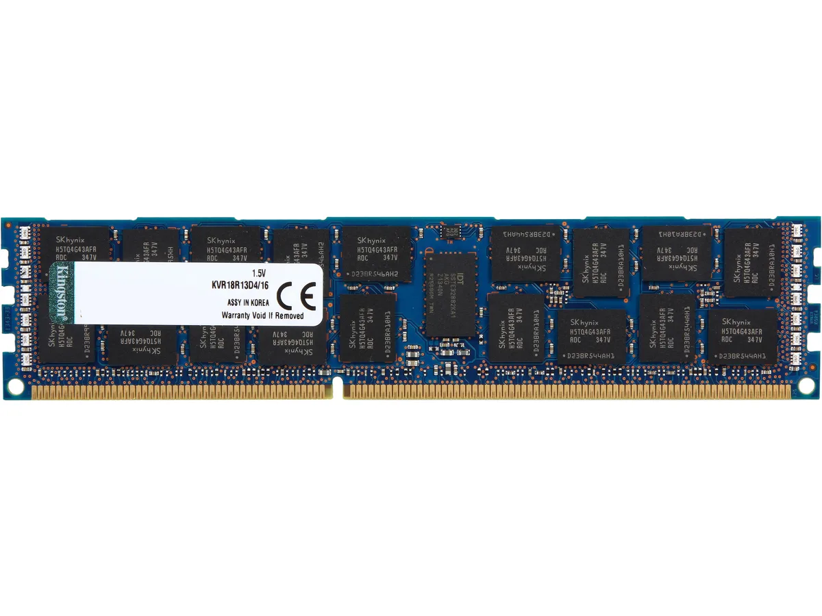Kingston Technology Corp. Kingston Technology Corp. KVR18R13D4/16 16GB DDR3 1866 ECC Registered Server RAM — product photo