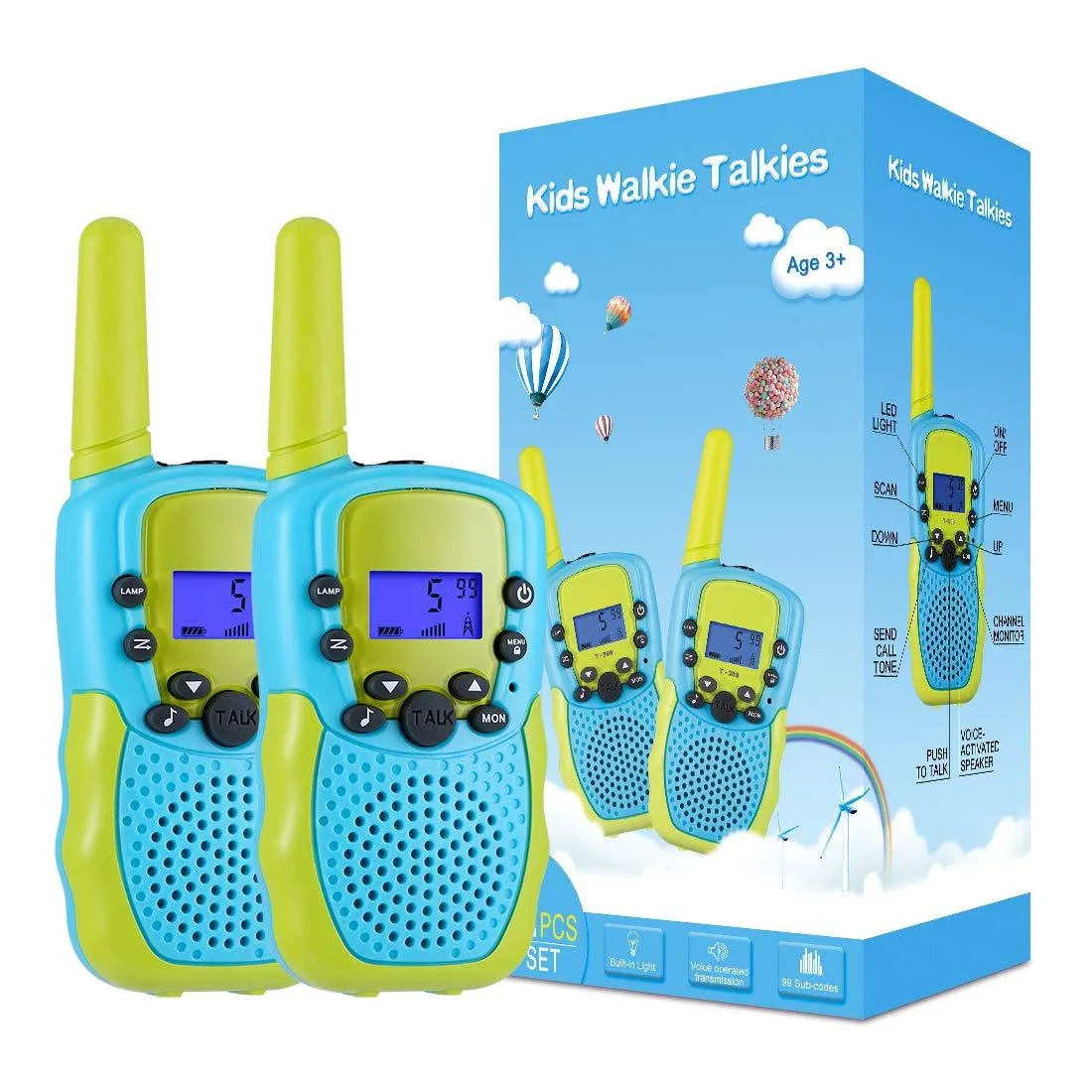  Selieve T-388 Walkie Talkies 22 Channels Red 90g — product photo