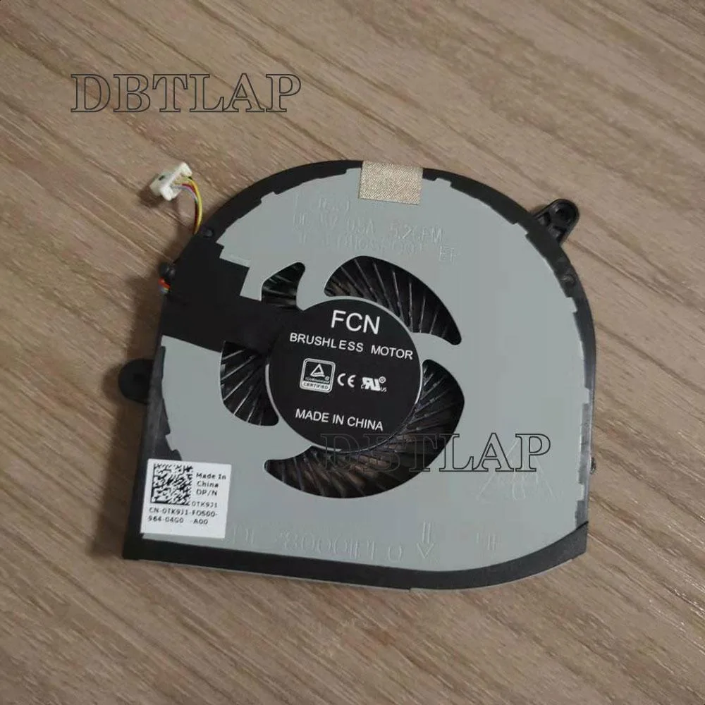 DBTLAP DBTLAP Right-Side Fan for Dell XPS 15 9560 Precision 5520 laptop cooling pad — product photo