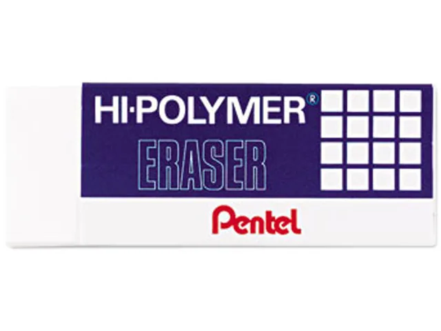 Pentel of America, Ltd. Pentel of America, Ltd. ZEH10BP3K6 Hi-Polymer Block Eraser 3 Pack — product photo