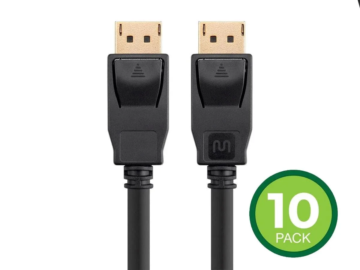 Monoprice Inc. Monoprice Inc. 141280 DisplayPort 1.2a cable 6 ft 10-pack — product photo