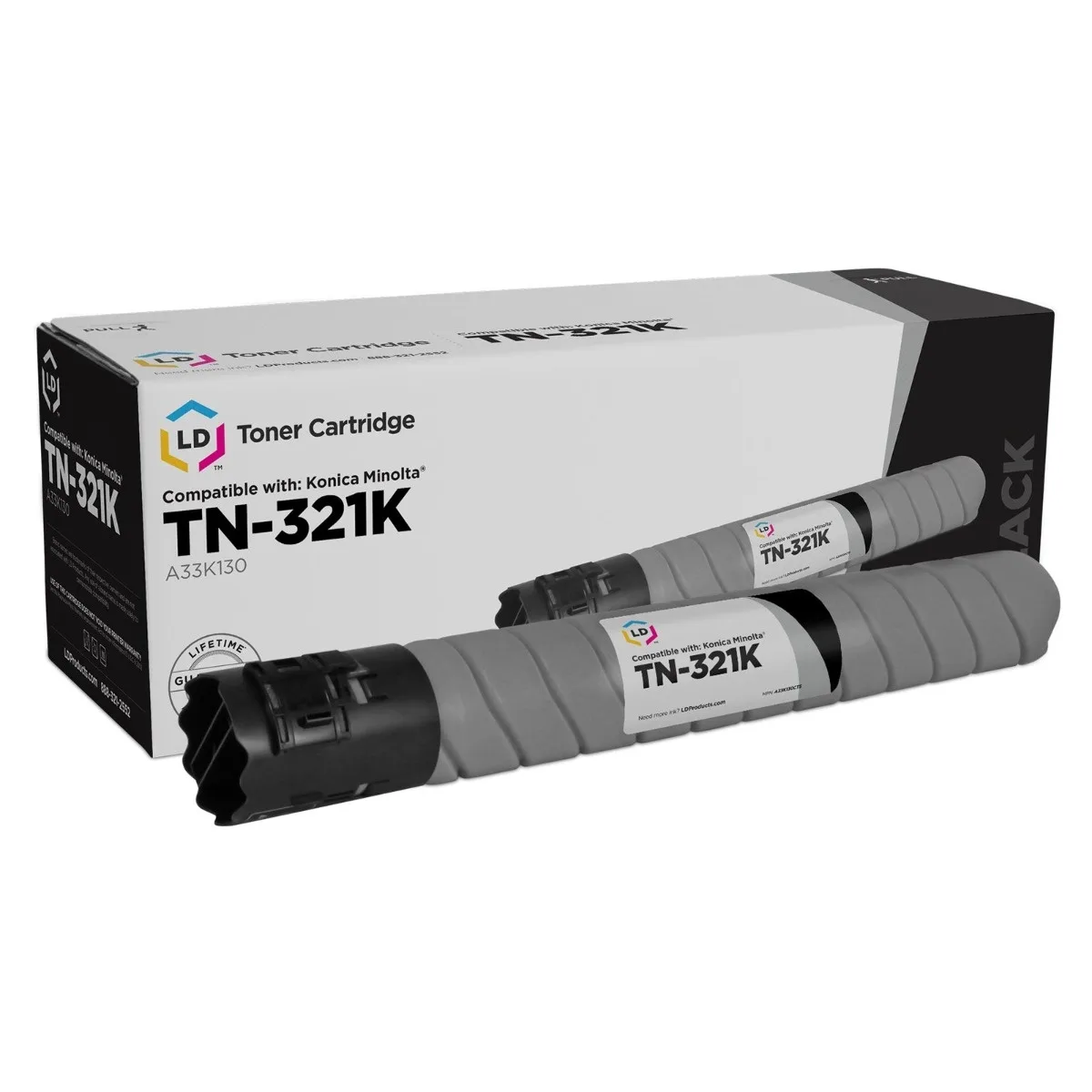 LD Products LD Products Compatible Toner Cartridge for Konica Minolta TN-321K A33K130 Black — product photo