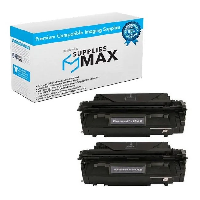 SuppliesMax SuppliesMax 2-pack Black Toner Cartridge 5000 Pages Canon 6812A001AA_2PK — product photo