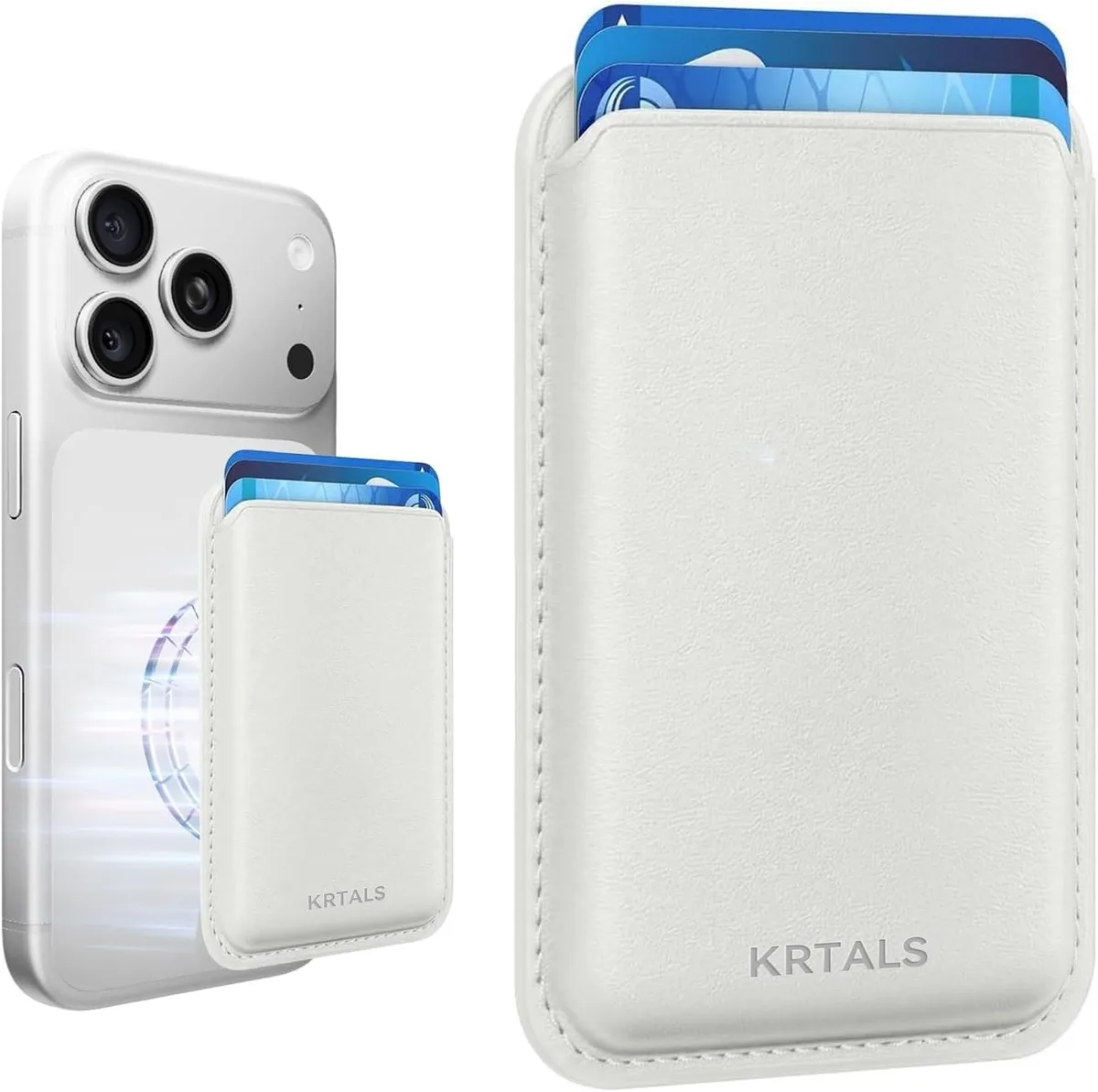  Viator Gear Krtals-white Magnetic Wallet RFID Leather Black — product photo