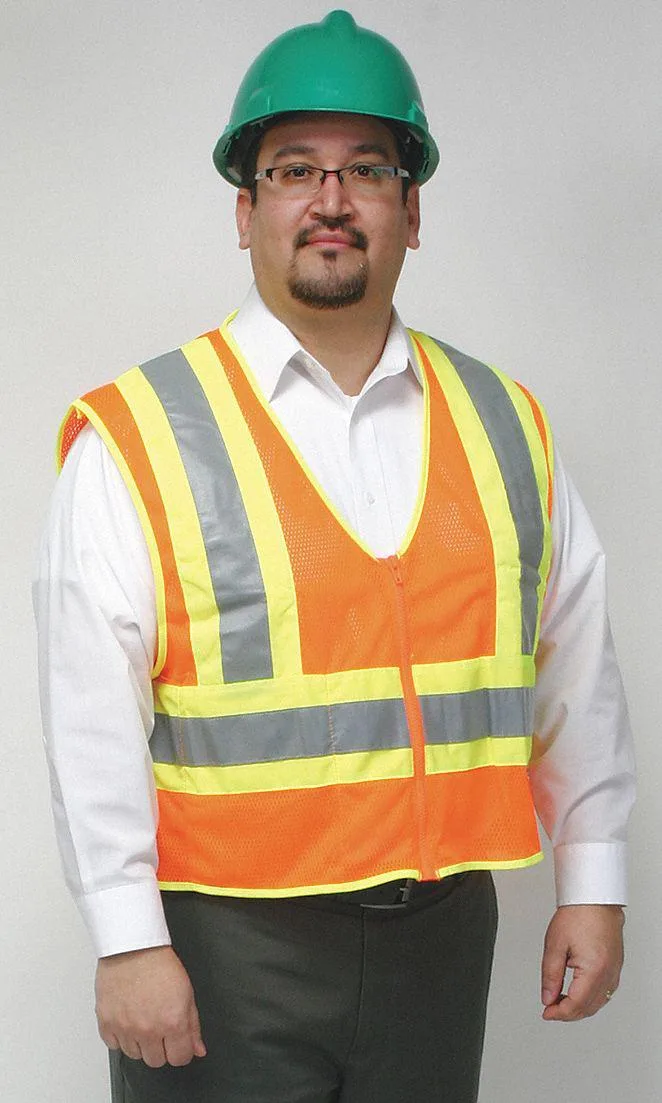 Condor Condor 4CWD3 4XL Flame Resistant High Visibility Vest Orange personal protective equipment — product photo