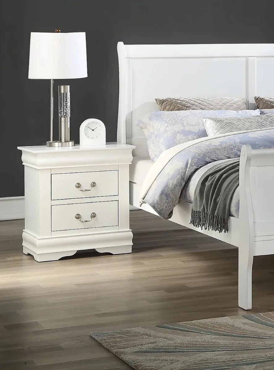 tuphen tuphen White Two-Drawer Nightstand 21.1" x 15.5" x 23.6 — product photo