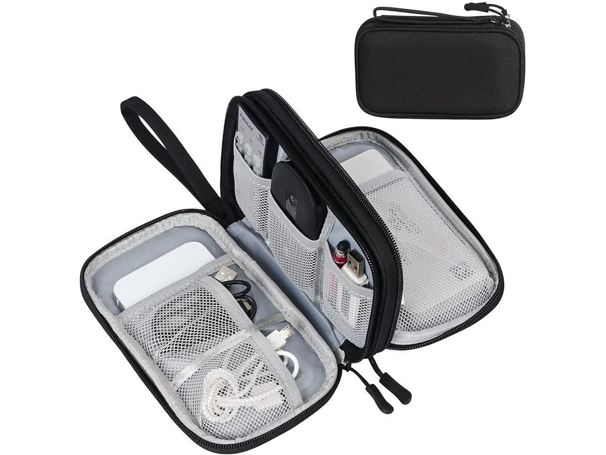 BONAEVER BONAEVER Electronic Organizer Travel Cable Bag 7.5 x 4.3 x 2.2 in — product photo