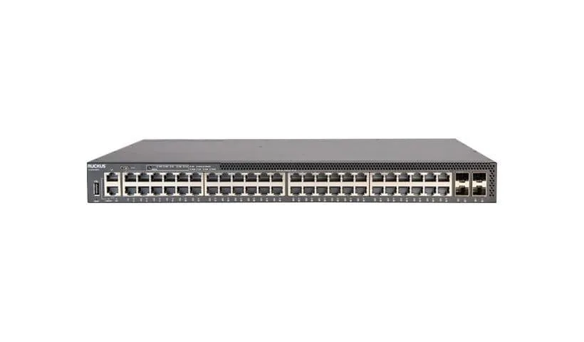 RUCKUS WIRELESS RUCKUS WIRELESS ICX8200-48ZP2-E2 network switch 32×10/100/1000 PoE+ 16×100/1000/2500 PoE++ 4×25G SFP28 — product photo