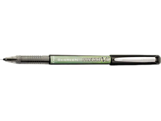 Pilot Pen Pilot Pen 26300(PIL) BeGreen Precise V5 roller ball pen, black ink, extra fine, dozen — fotografie produktu